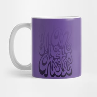 Manchester lettering - ultra violet purple Mug